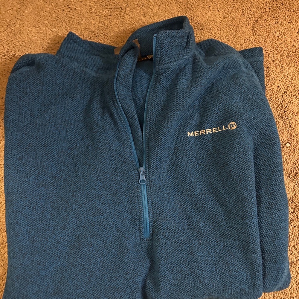 Merrell Zip-Up Sweater in Blue